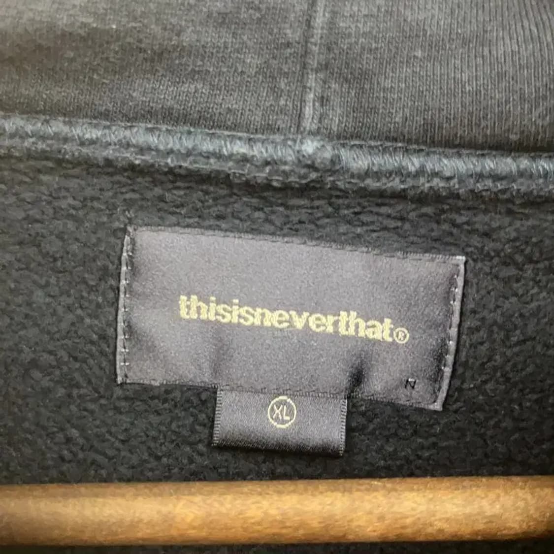 디스이즈네버댓 올드스쿨 레트로 빅로고 약기모 후드티 XL C07383 상품이미지5