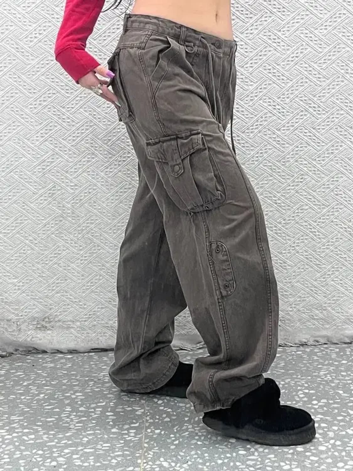 R&G 재팬 빈티지 멀티포켓 그런지 카고팬츠 L C07394 상품이미지2