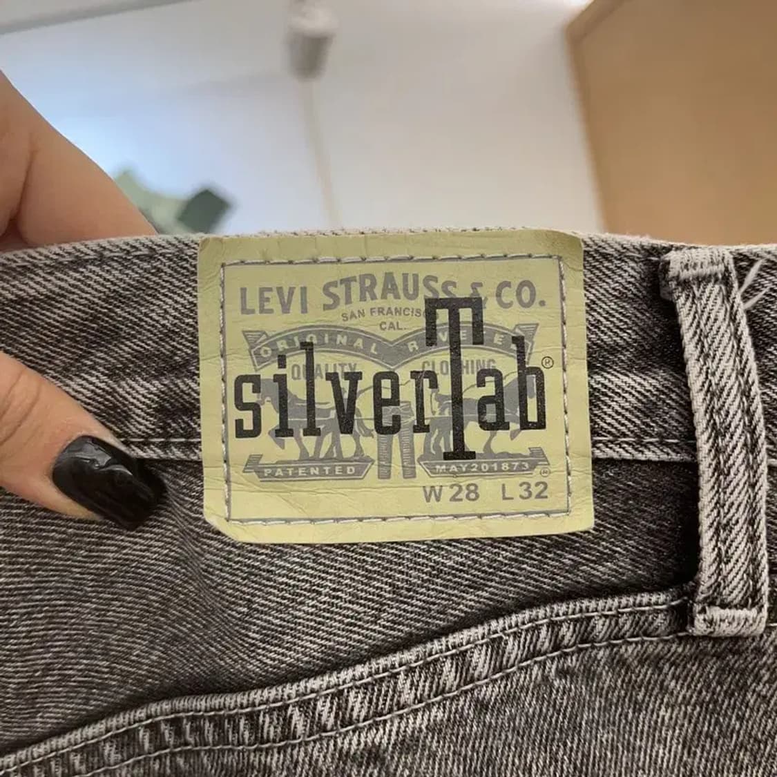 리바이스 실버탭 디스트로이드 흑청 데님팬츠 28인치 C07396 상품이미지5