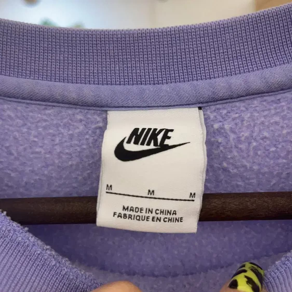 나이키 Y2K 여리 바이올렛 연보라 기모 맨투맨 M C07367 상품이미지5