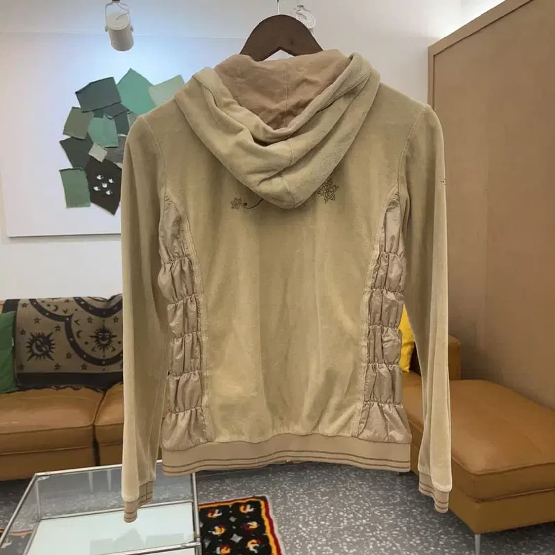 필라 레트로 폭닥 벨벳 후드 집업 M C07377 상품이미지4