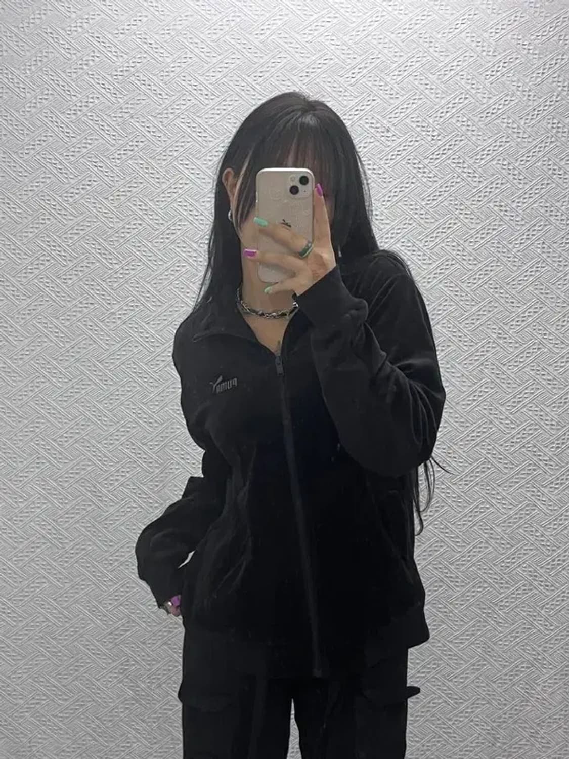 푸마 빈티지 웜셀 벨루어 벨벳 져지 집업 L C07389 상품이미지1