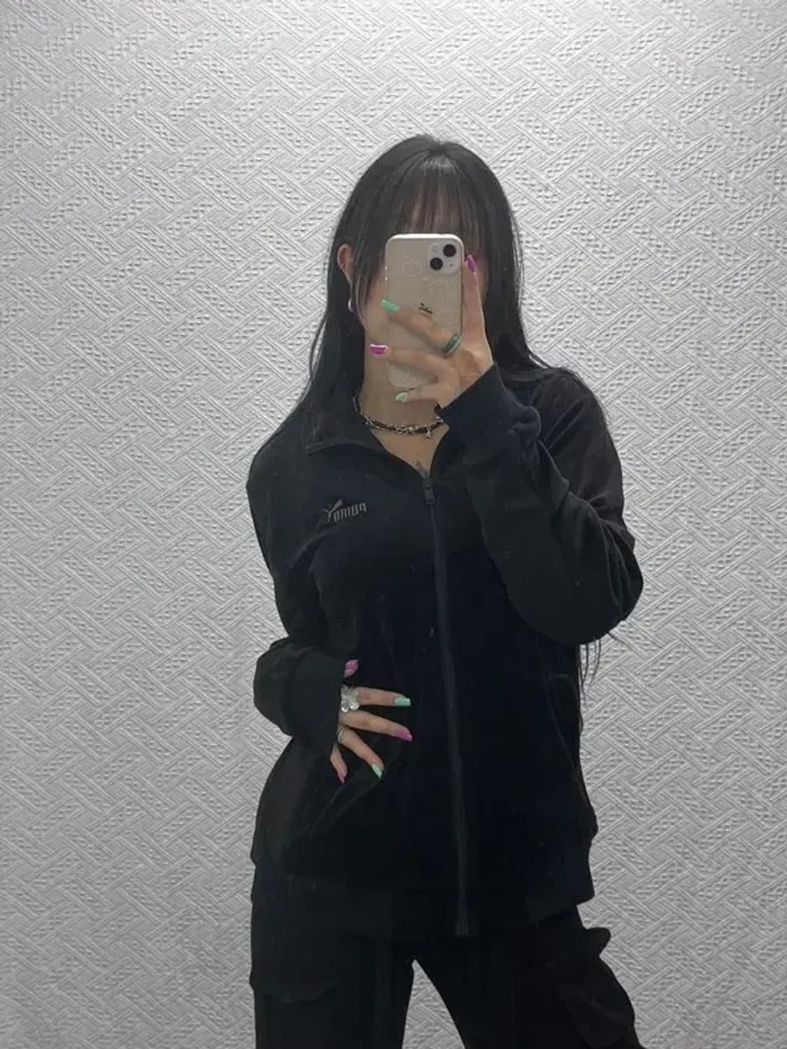 푸마 빈티지 웜셀 벨루어 벨벳 져지 집업 L C07389 상품이미지2