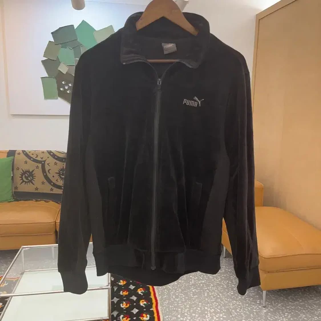 푸마 빈티지 웜셀 벨루어 벨벳 져지 집업 L C07389 상품이미지3