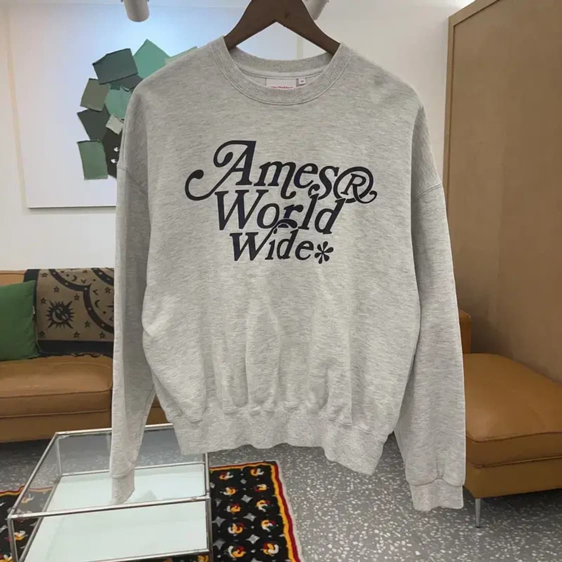 아메스 월드와이드 키치 빅로고 맨투맨 M C07379 상품이미지3