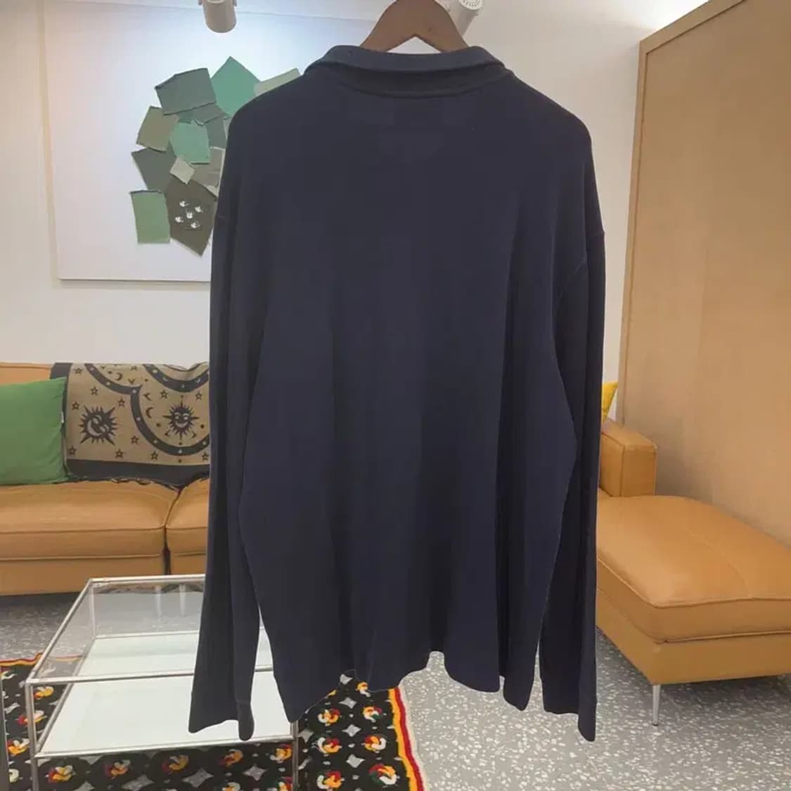 폴로 랄프로렌 모던 베이직 오버핏 반집업 니트 XL C07380 상품이미지4