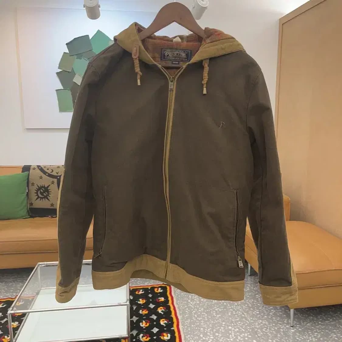 펜들턴 컨트리 빈티지 레트로 후드 워크 자켓 M C07384 상품이미지3