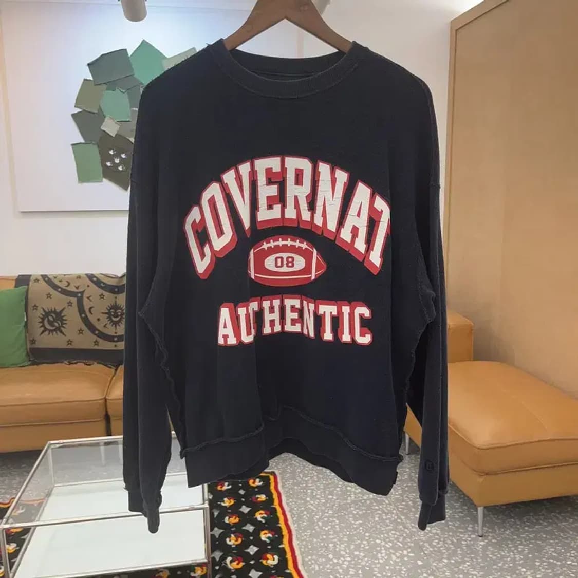 커버낫 아이비 리버스 올드스쿨  키치 빅로고 맨투맨 M C07385 상품이미지3