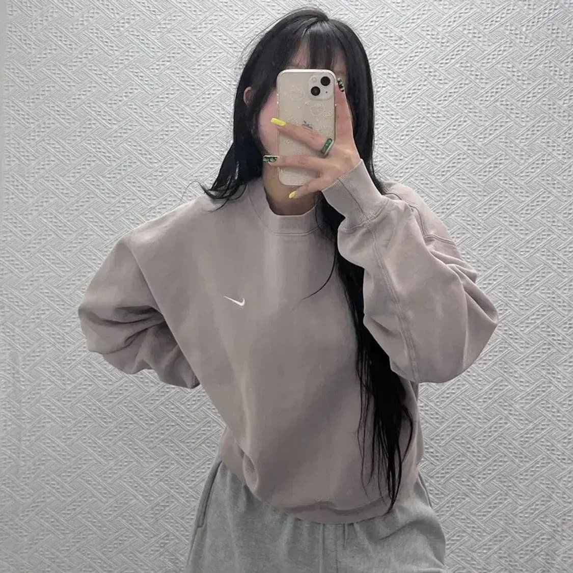 나이키 NRG 솔로 스우시 폭닥 카페라떼 맨투맨 L C07398 상품이미지2