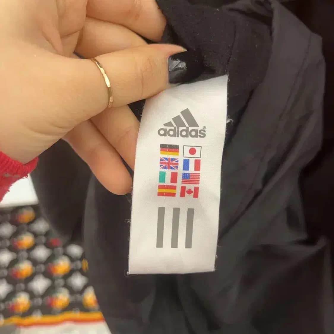 아디다스 올드스쿨 레트로 크로스 배색 바람막이 자켓 100 C07399 상품이미지7