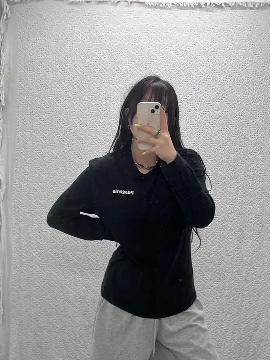 파타고니아 P-6 로고 빈티지 백프린팅 롱슬리브 XL C07400 상품이미지1