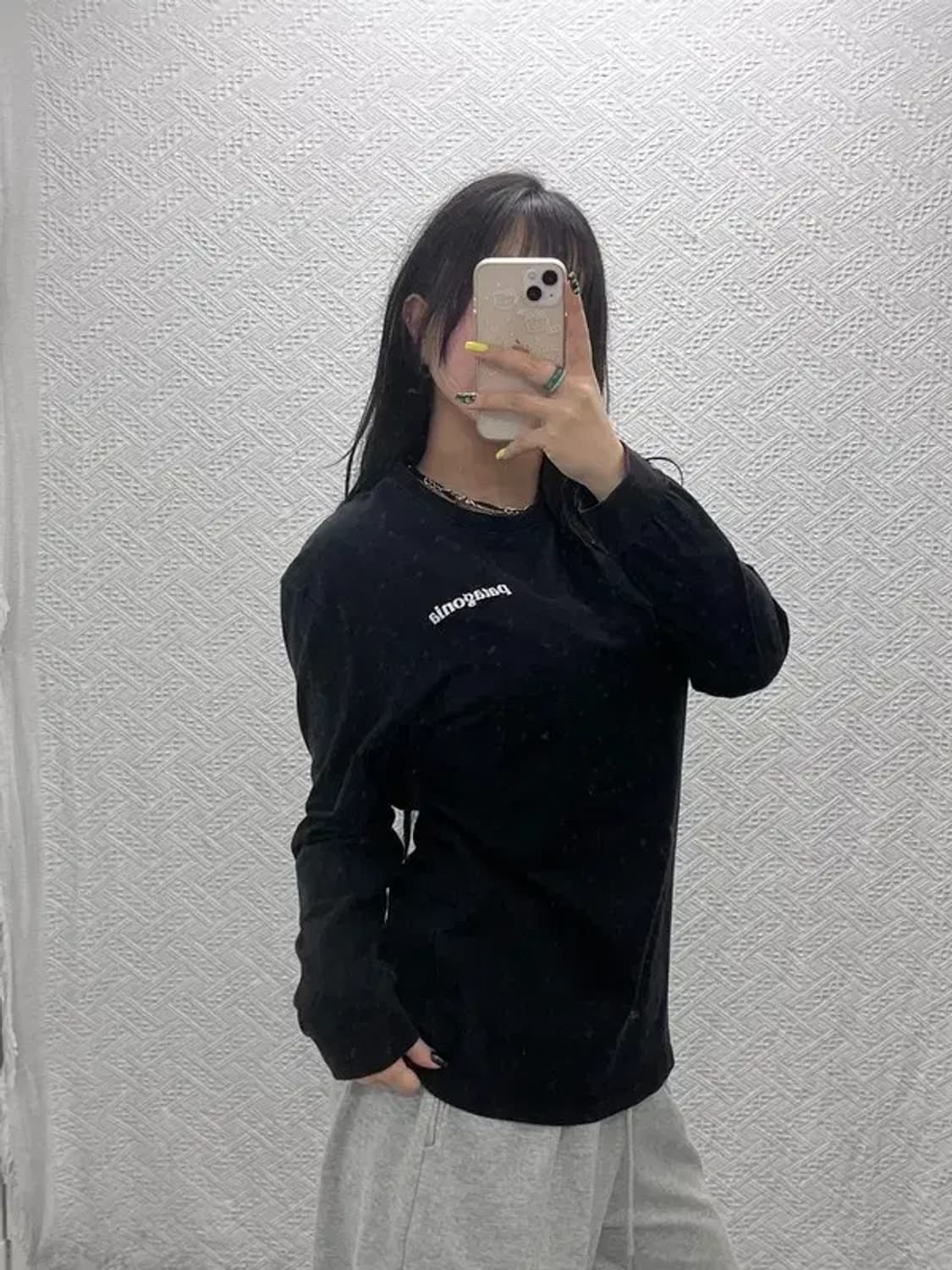 파타고니아 P-6 로고 빈티지 백프린팅 롱슬리브 XL C07400 상품이미지2