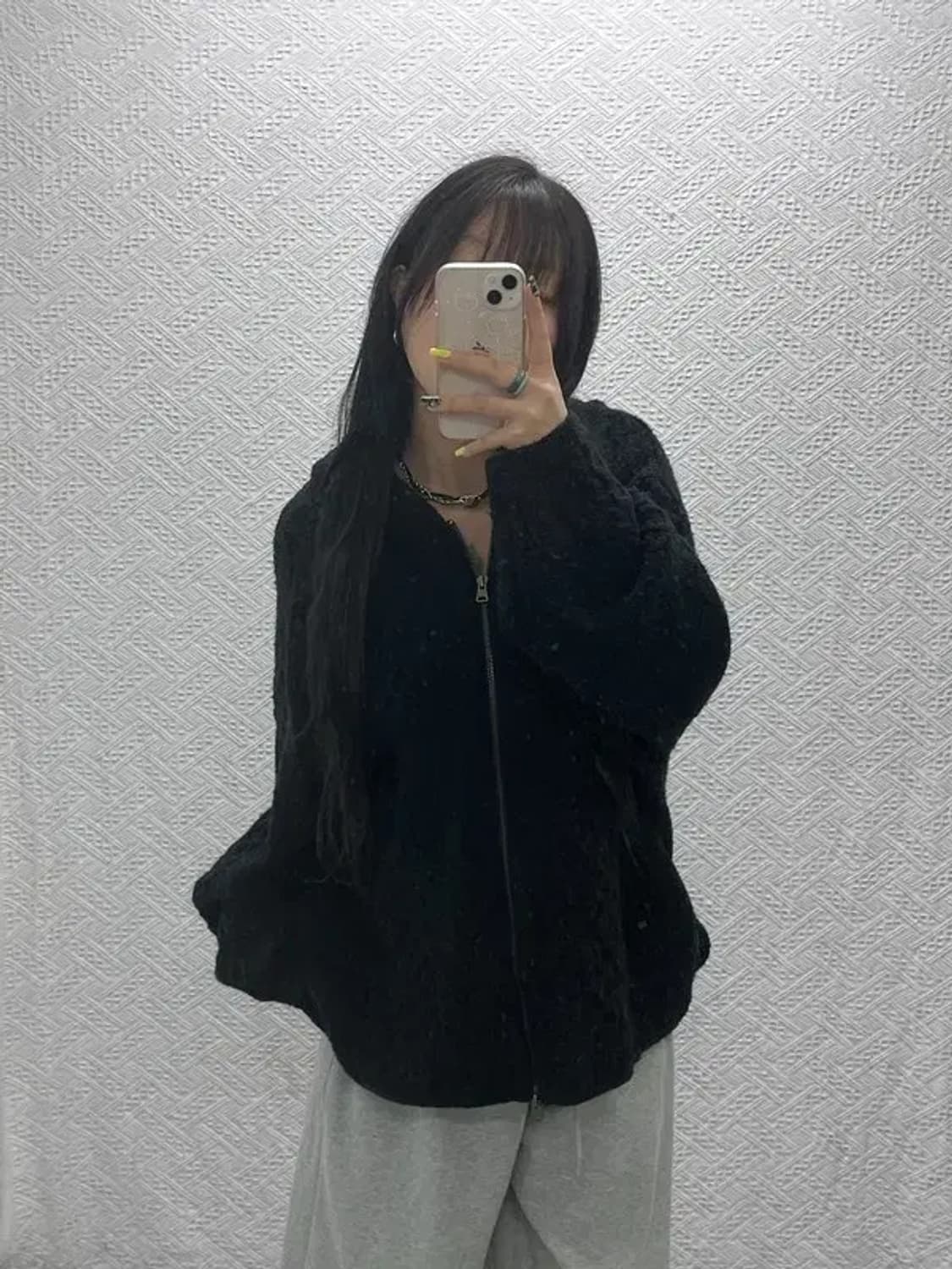 폴로 랄프로렌 여리 폭닥 오버핏 꽈배기 집업 니트 가디건 L C07412 상품이미지1