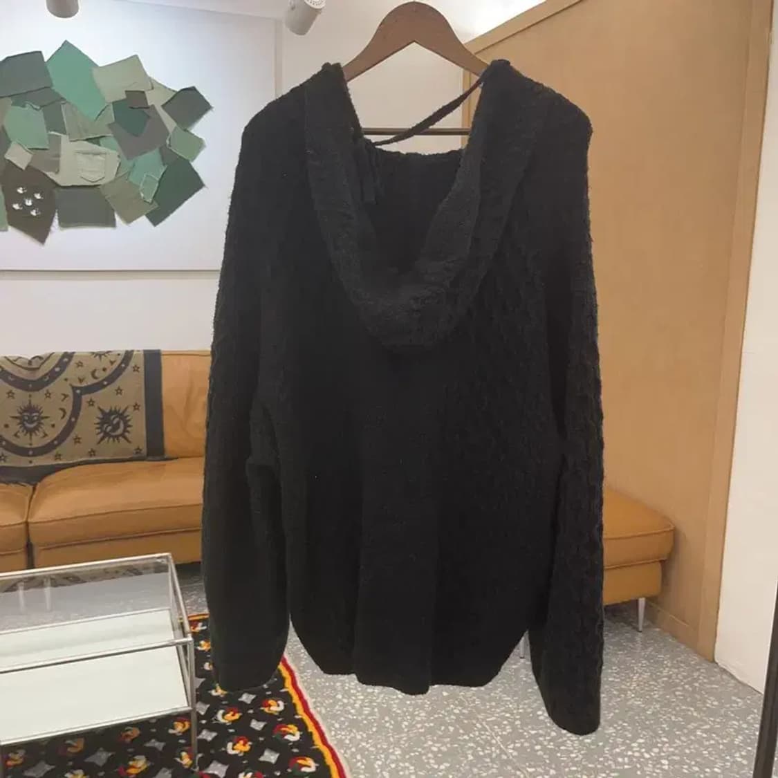 폴로 랄프로렌 여리 폭닥 오버핏 꽈배기 집업 니트 가디건 L C07412 상품이미지4