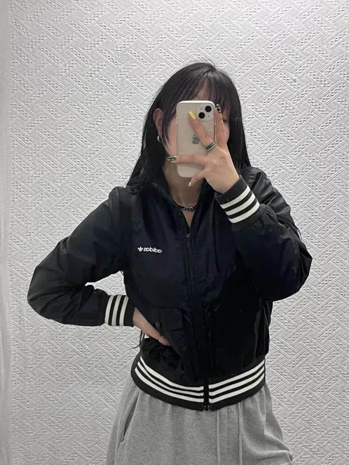 아디다스 흑탭 스펠아웃 윈터 프렌체스카 바시티 자켓 95 C07417 상품이미지1