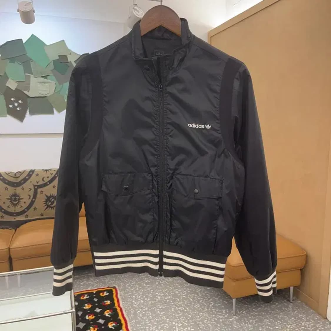 아디다스 흑탭 스펠아웃 윈터 프렌체스카 바시티 자켓 95 C07417 상품이미지3