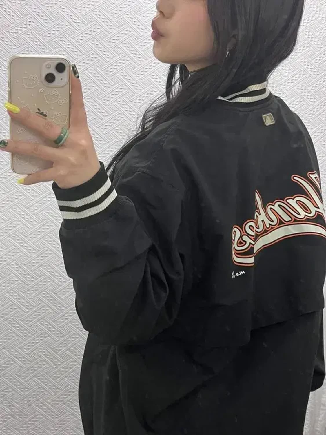 MLB 뉴욕양키스 올드스쿨 빈티지 프린팅 바시티 자켓 S C07418 상품이미지2