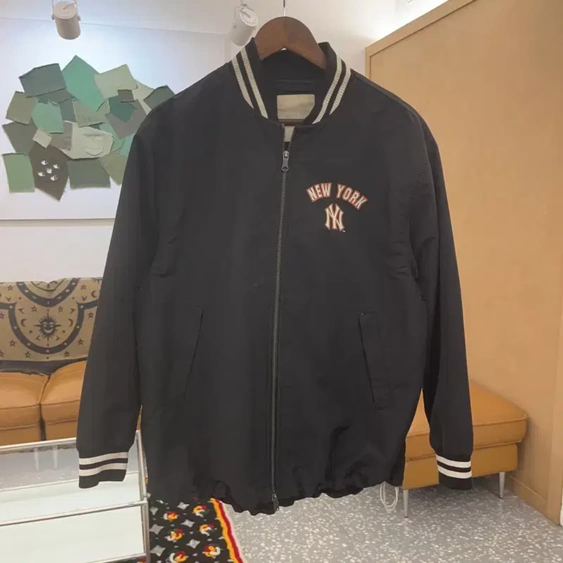 MLB 뉴욕양키스 올드스쿨 빈티지 프린팅 바시티 자켓 S C07418 상품이미지3