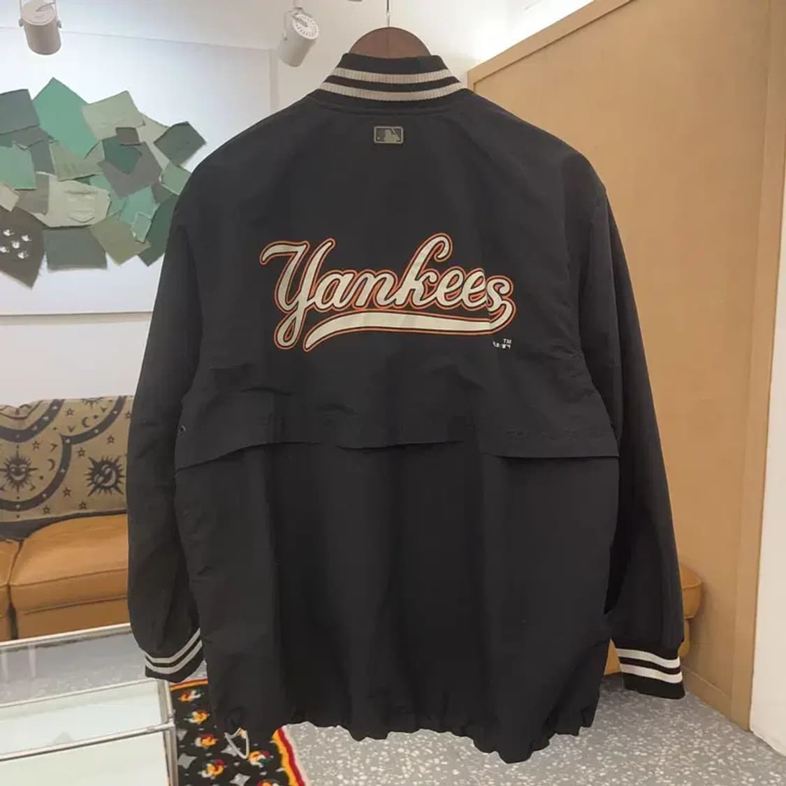 MLB 뉴욕양키스 올드스쿨 빈티지 프린팅 바시티 자켓 S C07418 상품이미지4
