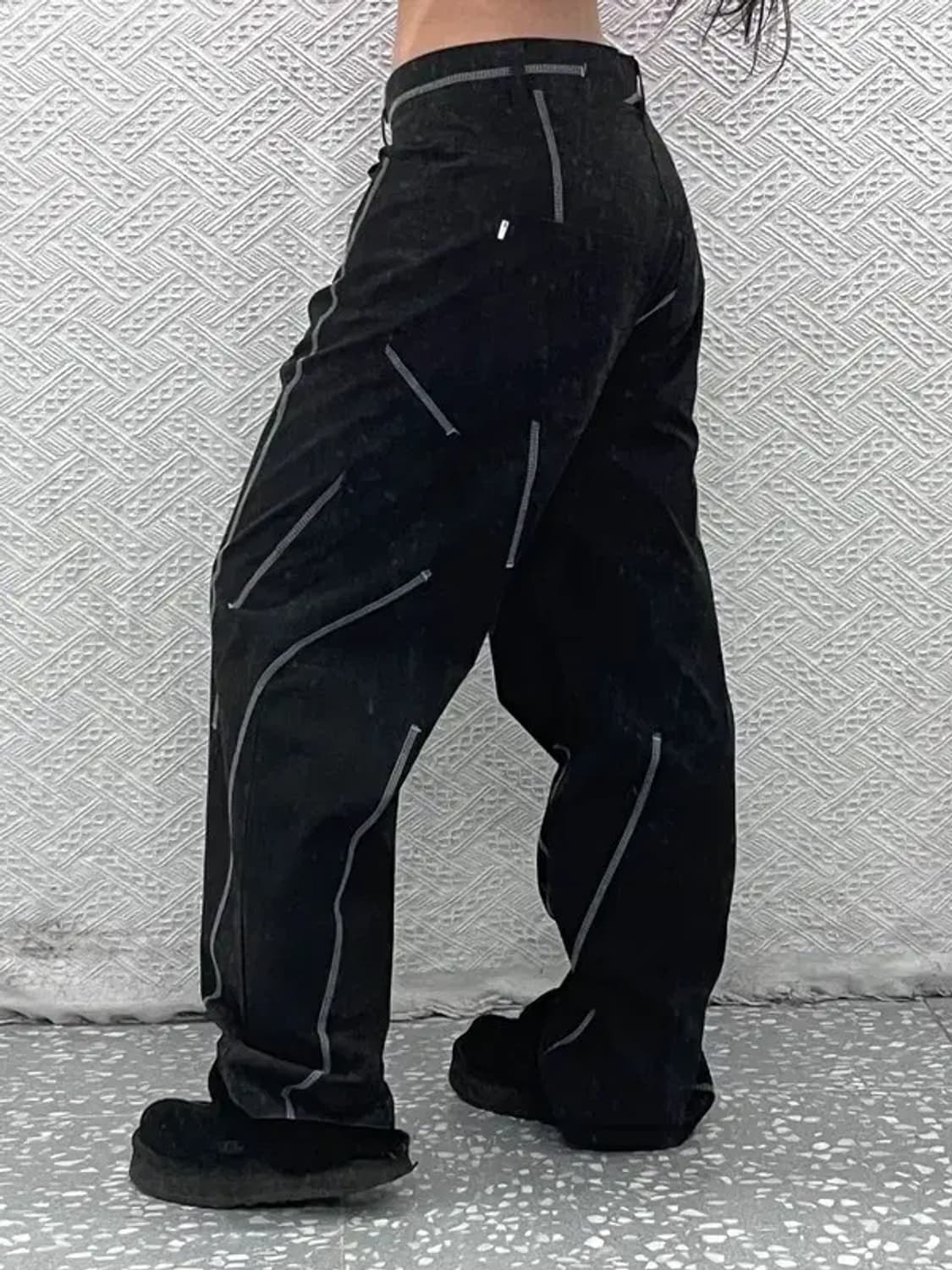 노메뉴얼 스트릿 힙합 스티치 디테일 바지 M C07427 상품이미지2