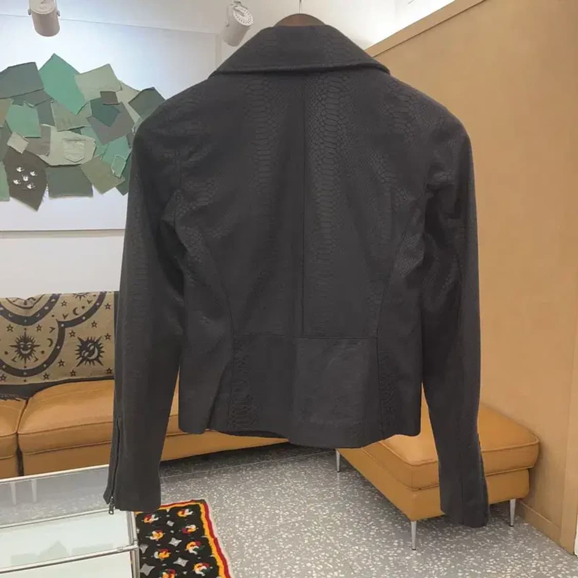 아르마니 익스체인지 락시크 뱀피 라이더 자켓 XS C07421 상품이미지4