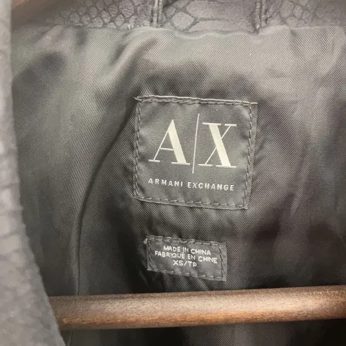 아르마니 익스체인지 락시크 뱀피 라이더 자켓 XS C07421 상품이미지5