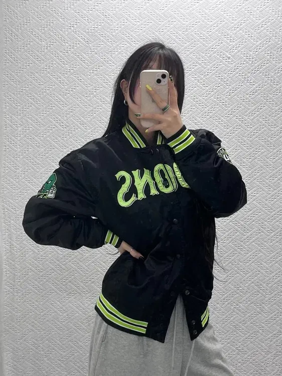 스타터 GOONS 희귀 키치 네온 스타디움 바시티자켓 M C07419 상품이미지1