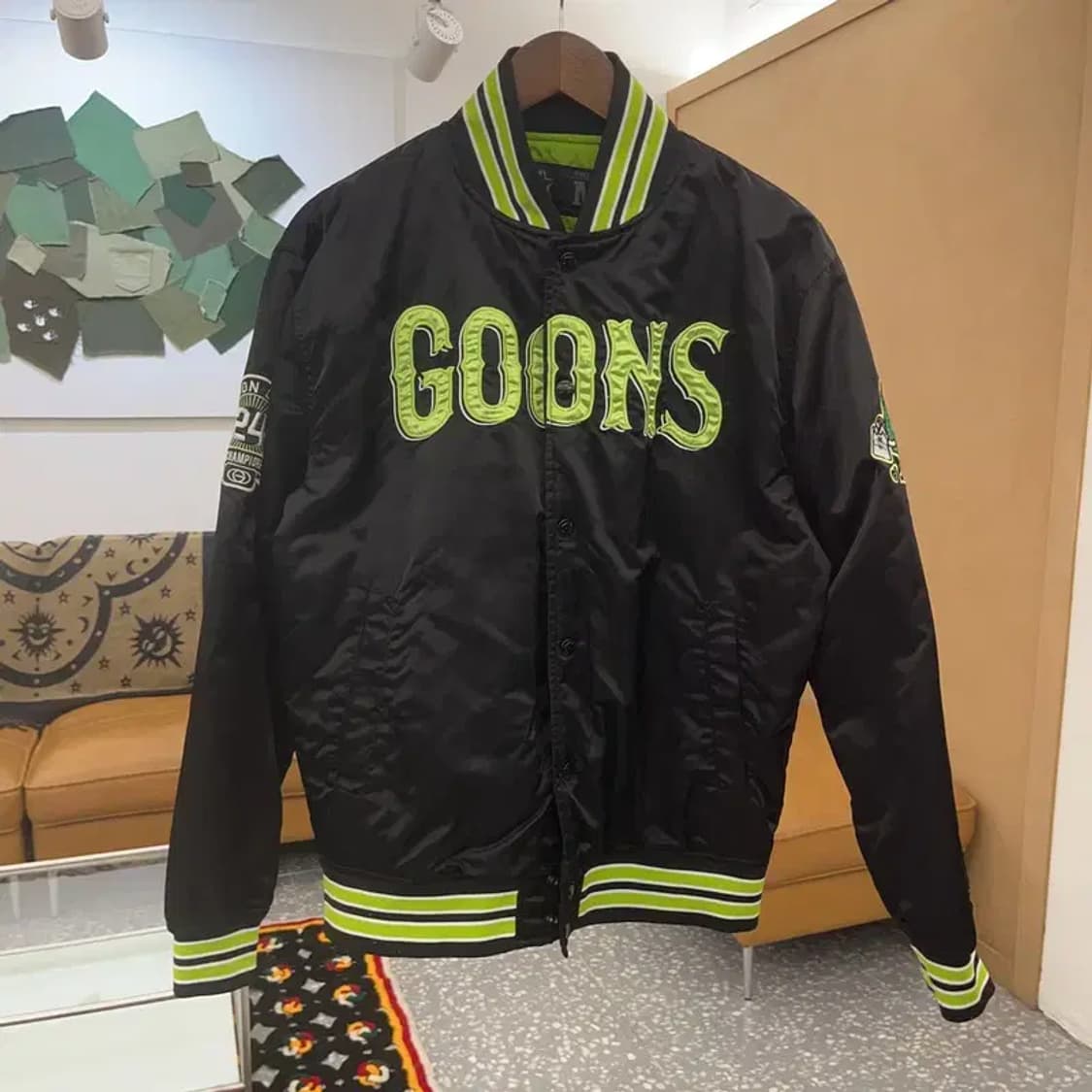 스타터 GOONS 희귀 키치 네온 스타디움 바시티자켓 M C07419 상품이미지3