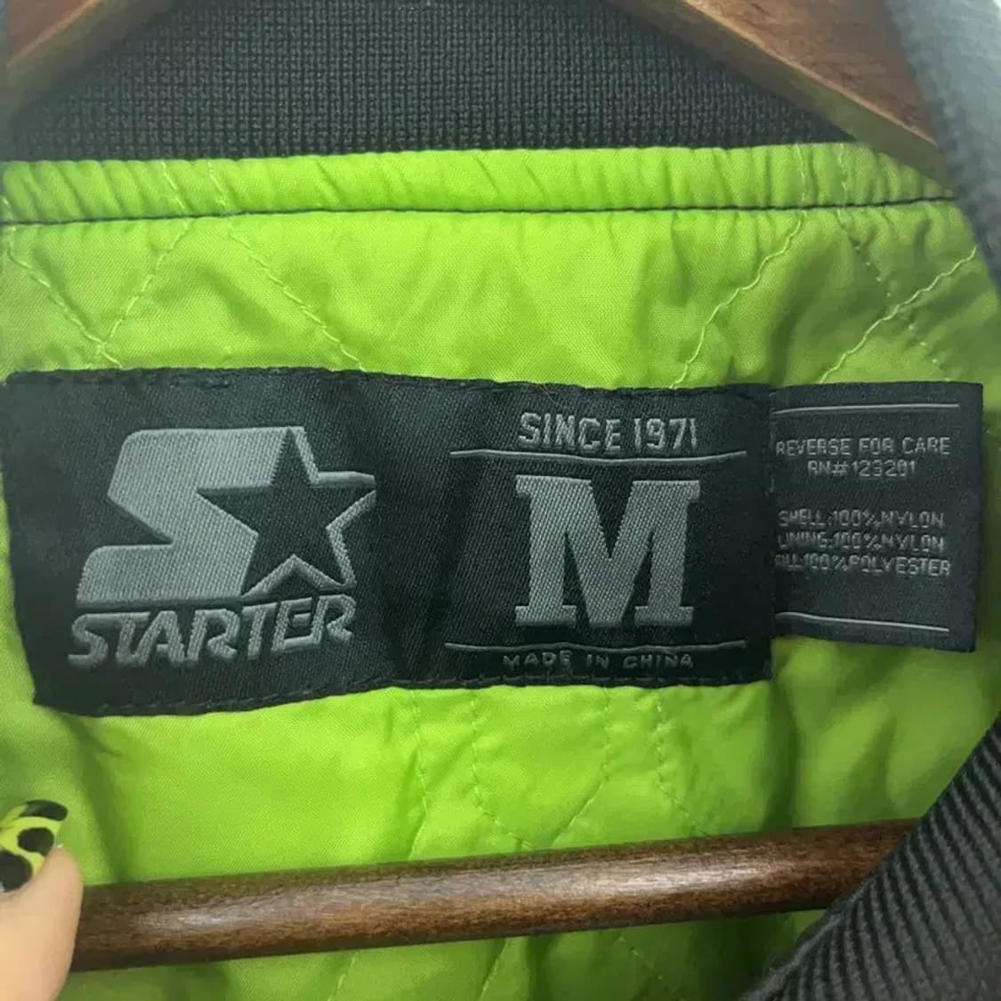 스타터 GOONS 희귀 키치 네온 스타디움 바시티자켓 M C07419 상품이미지5