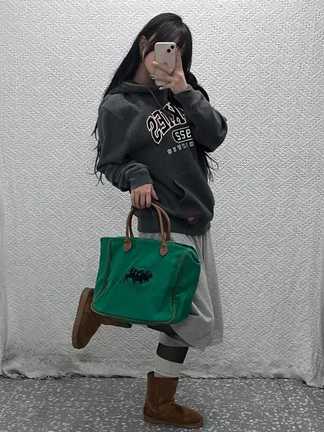 폴로 랄프로렌 키치 빈티지 그린 토트백 C07436 상품이미지2