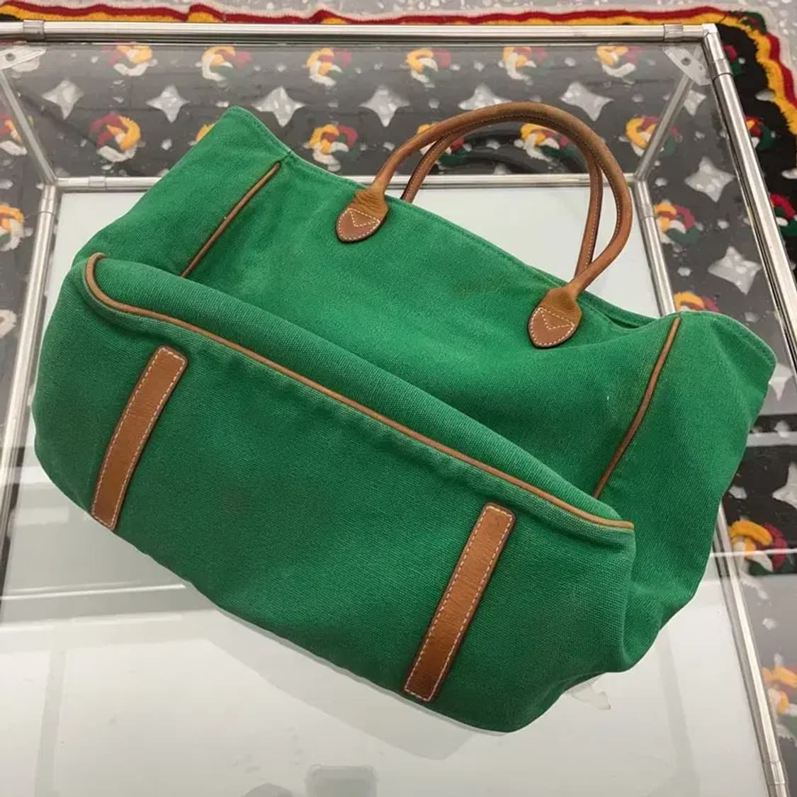 폴로 랄프로렌 키치 빈티지 그린 토트백 C07436 상품이미지4