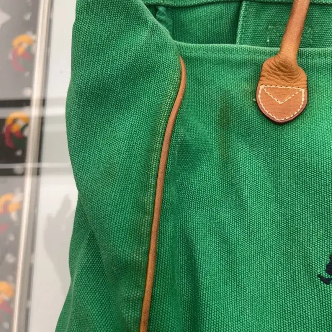 폴로 랄프로렌 키치 빈티지 그린 토트백 C07436 상품이미지6