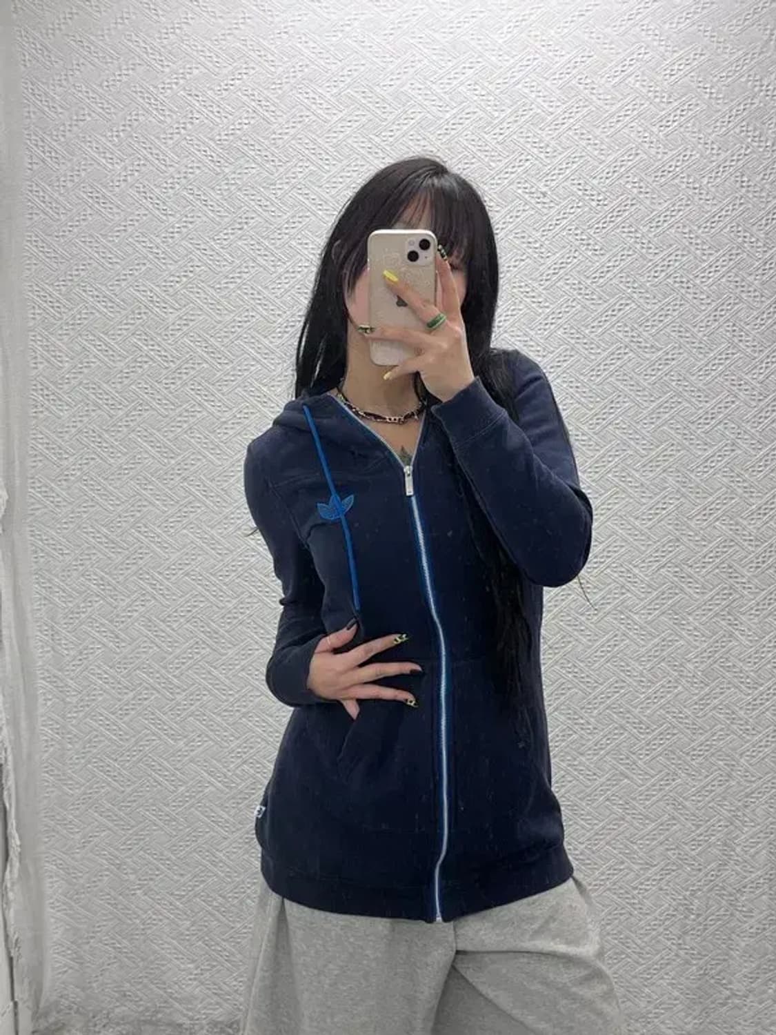 아디다스 00's 레트로 오리지널 약기모 롱 후드집업 95 C07426 상품이미지1