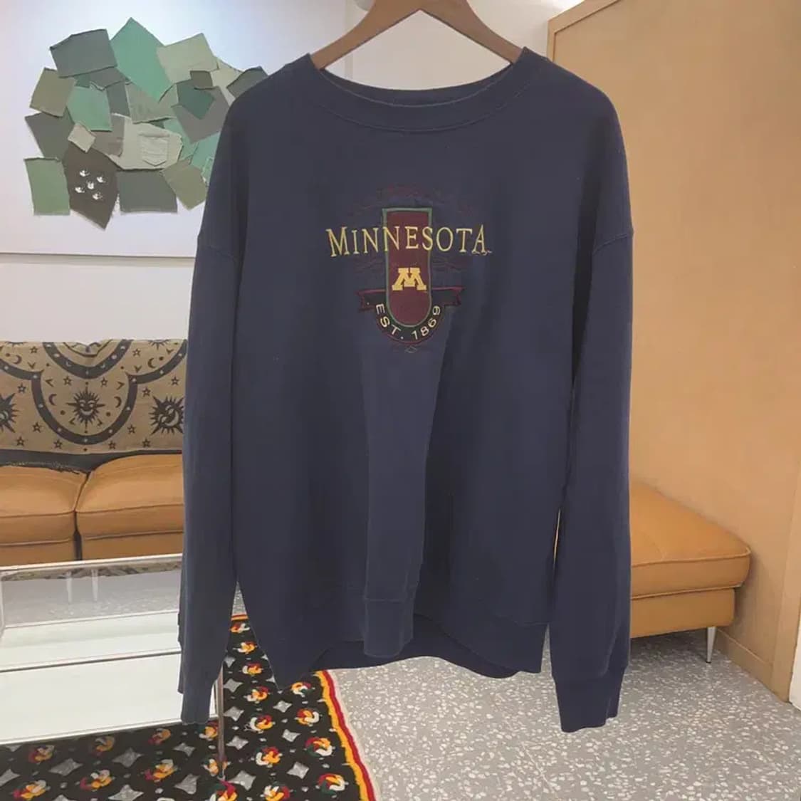 잔스포츠 올드스쿨 레트로 빈티지 오버핏 약기모 맨투맨 L C07408 상품이미지3