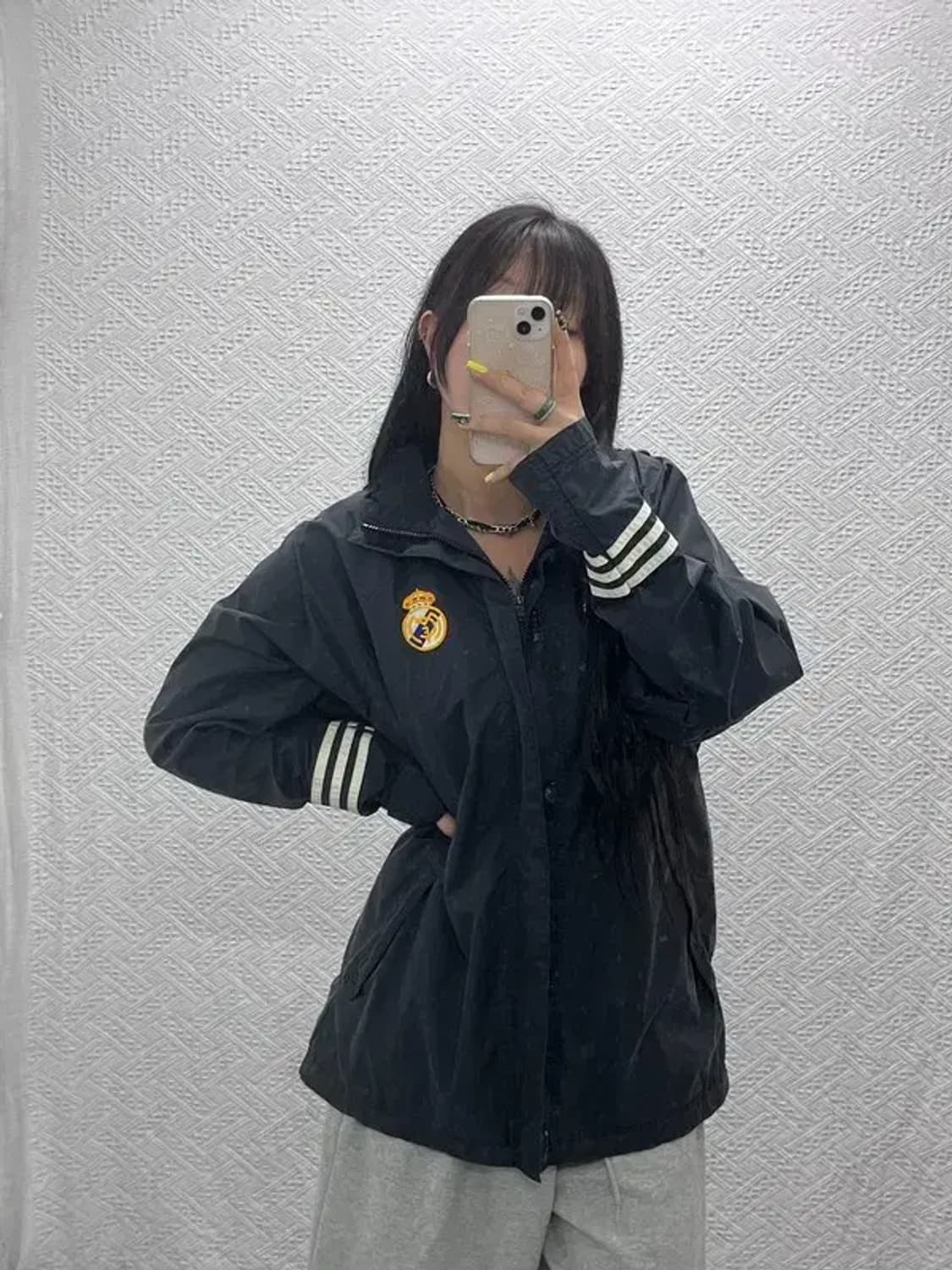 아디다스 레알마드리드 100주년 바람막이 레인자켓 90 C07414 상품이미지1