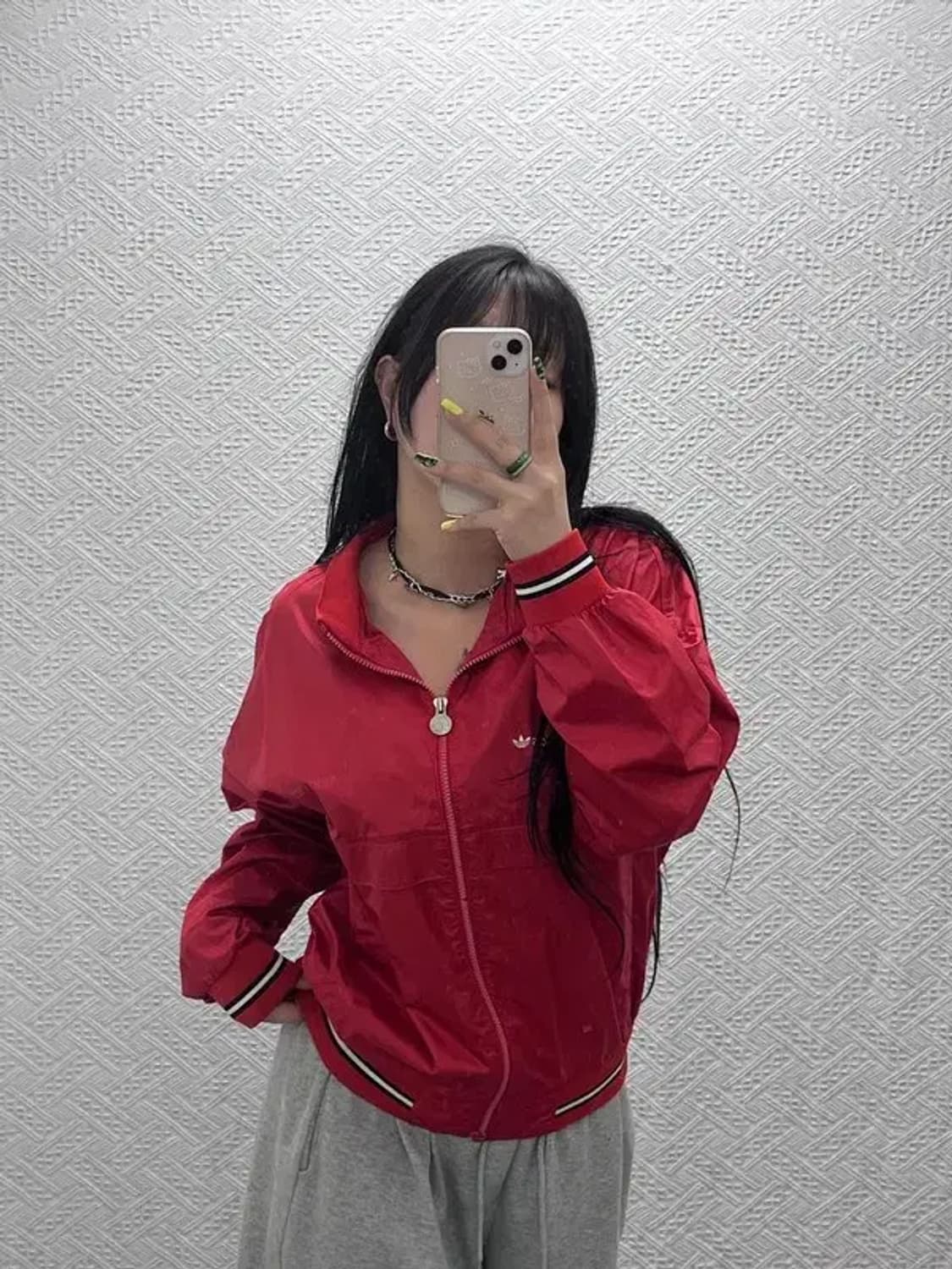 아디다스 올드스쿨 레트로 스펠아웃 바람막이 자켓 105 C07415 상품이미지1