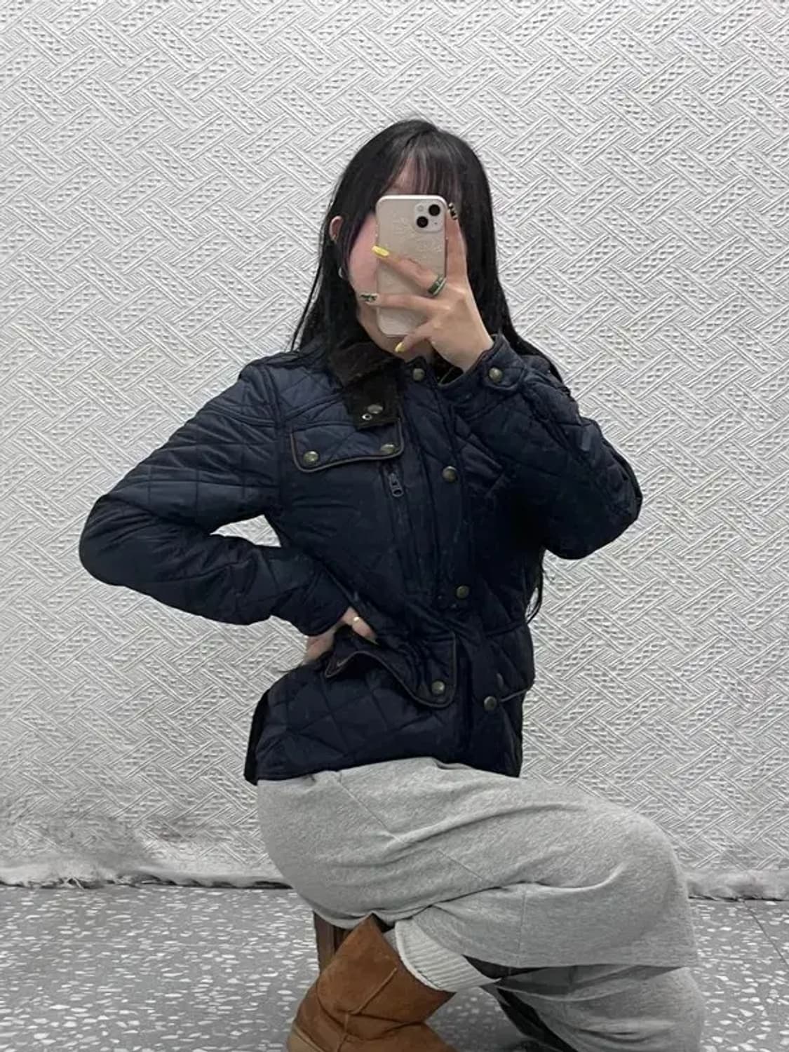 폴로 랄프로렌 캐주얼 코듀로이 카라 퀄팅 자켓 S C07416 상품이미지1