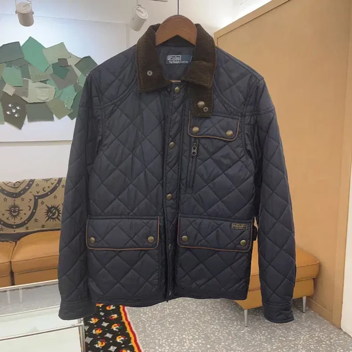 폴로 랄프로렌 캐주얼 코듀로이 카라 퀄팅 자켓 S C07416 상품이미지3