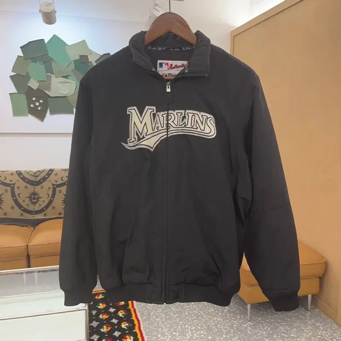 마제스틱 말린스 희귀 약기모 스타디움 바시티자켓 XL C07420 상품이미지3