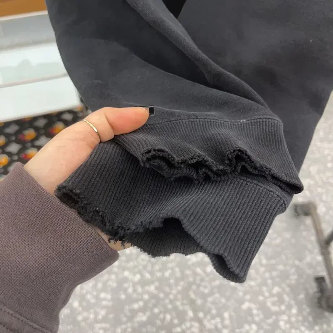 스투시 베이직 모던 빈티지 백로고 약기모 후드티 L C07438 상품이미지10