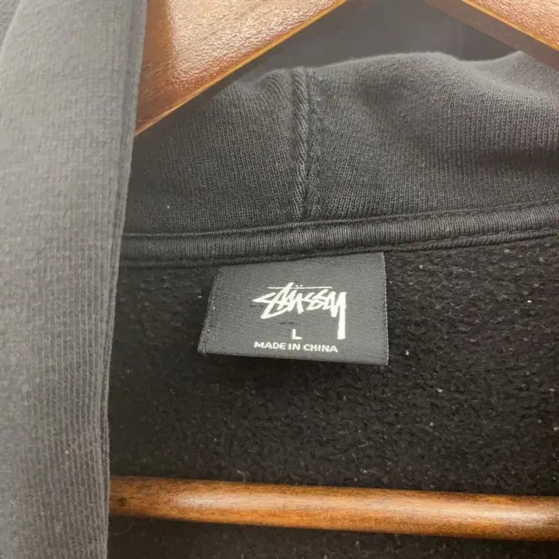 스투시 베이직 모던 빈티지 백로고 약기모 후드티 L C07438 상품이미지5