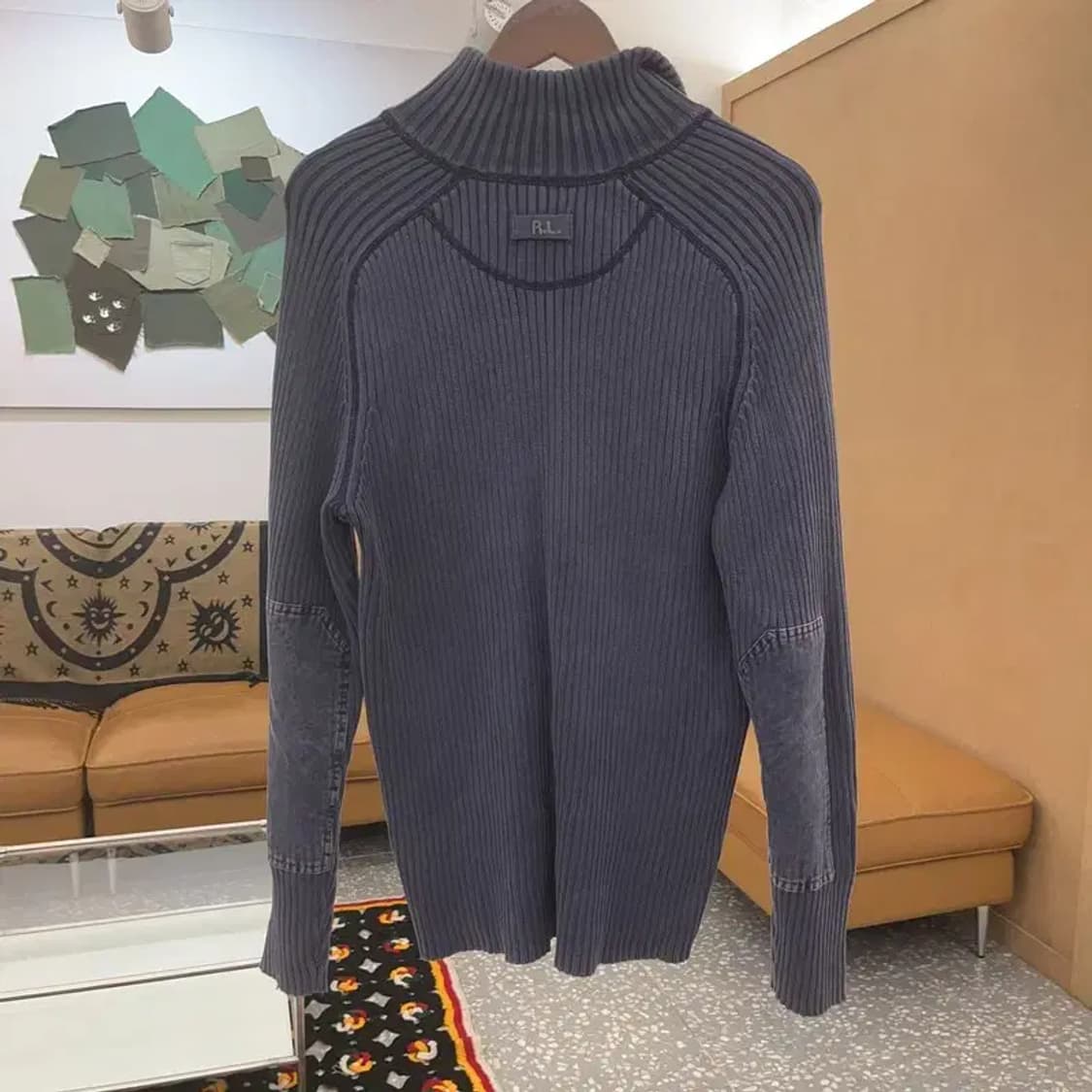 폴로 랄프로렌 여리 폭닥 하이넥 반집업 니트 M C07442 상품이미지4