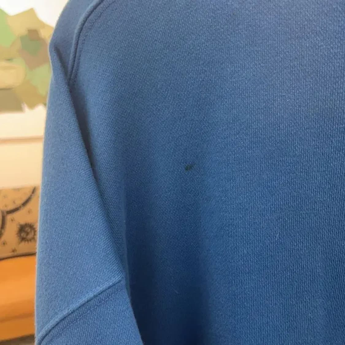 슬로우애시드 키치 프린팅 인디블루 맨투맨 L C07448 상품이미지8