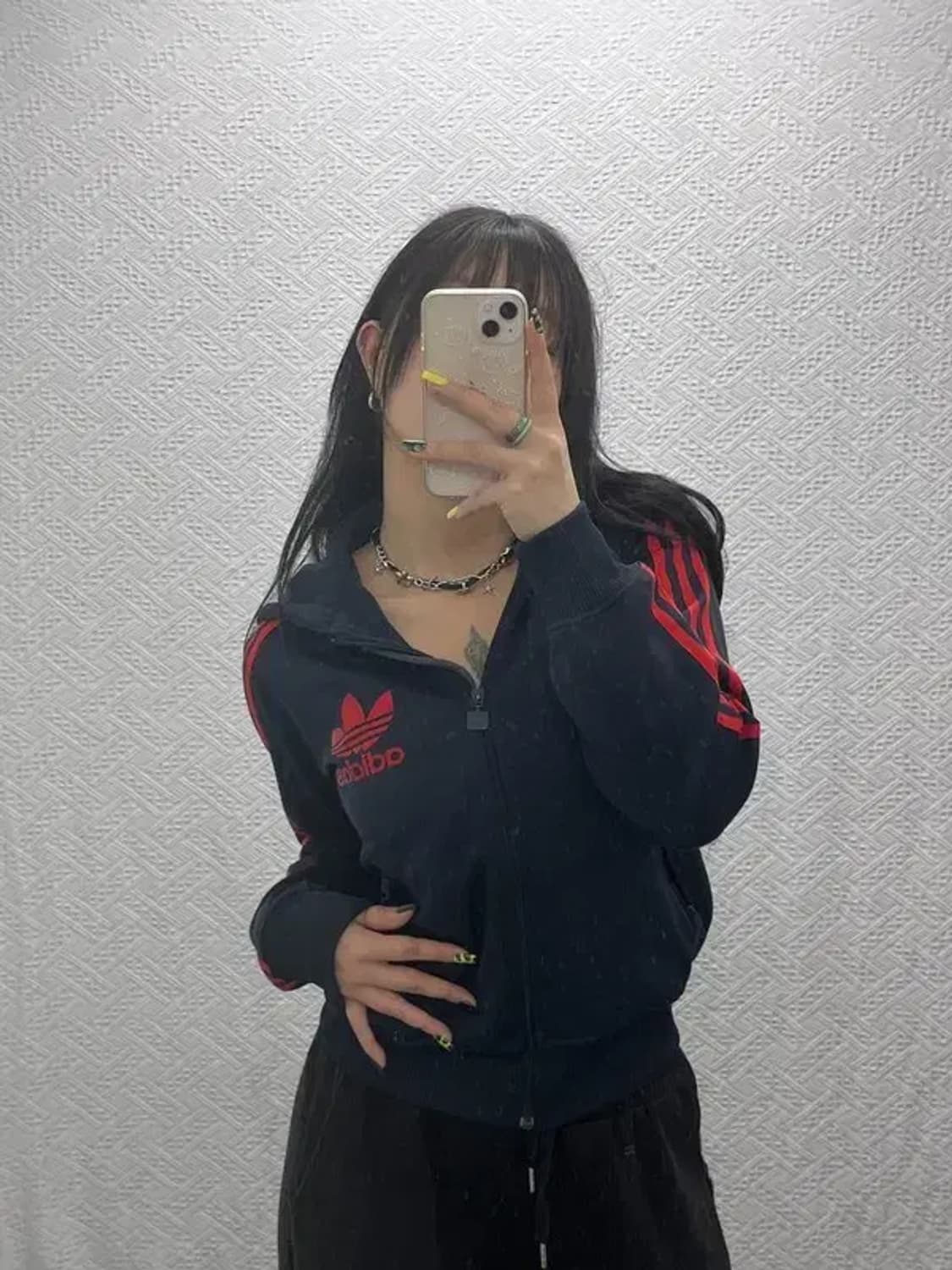 아디다스 올드스쿨 레트로 희귀 검발 후드 져지 집업 90 C07449 상품이미지1