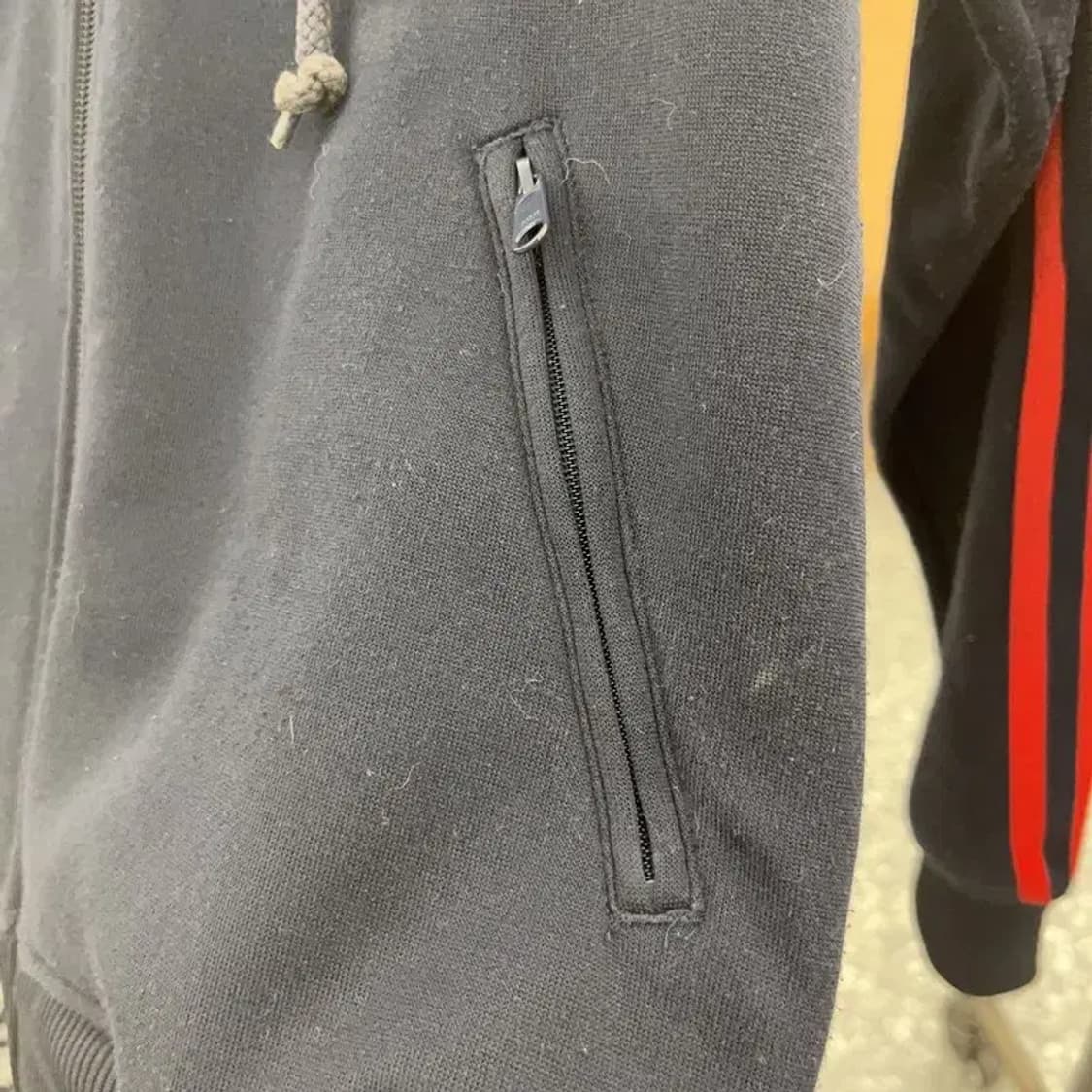 아디다스 올드스쿨 레트로 희귀 검발 후드 져지 집업 90 C07449 상품이미지8