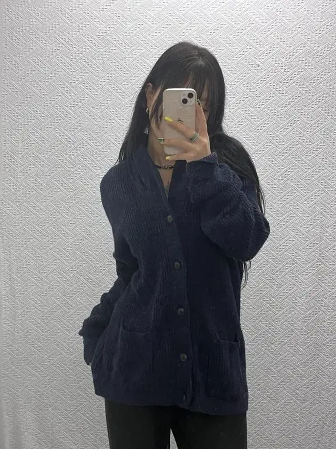 폴로 랄프로렌 모던 시크 폭닥 숄카라 니트 가디건 M C07461 상품이미지1