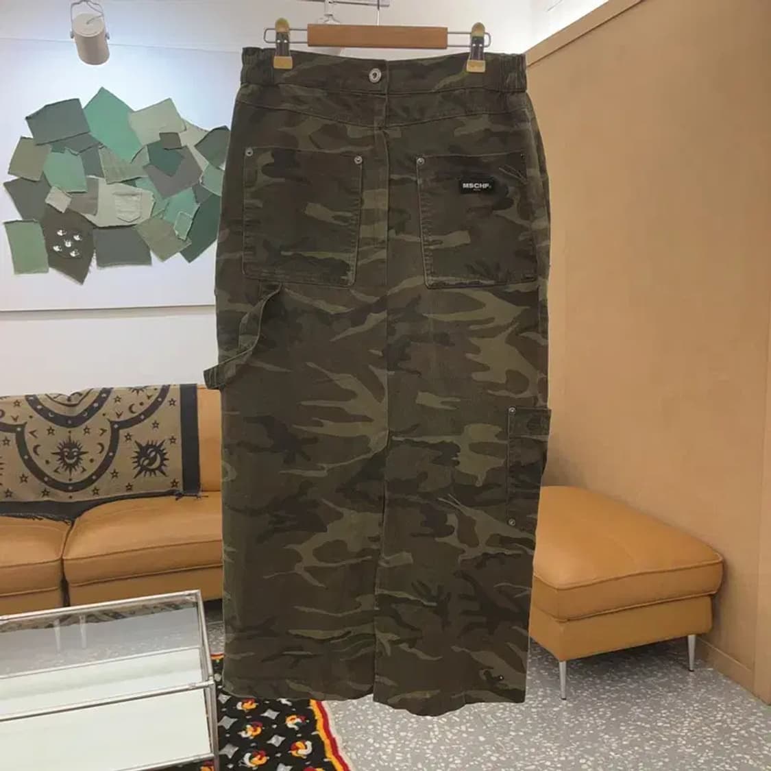 미스치프 카모플라주 스트릿 힙합 카고 스커트 M C07466 상품이미지3