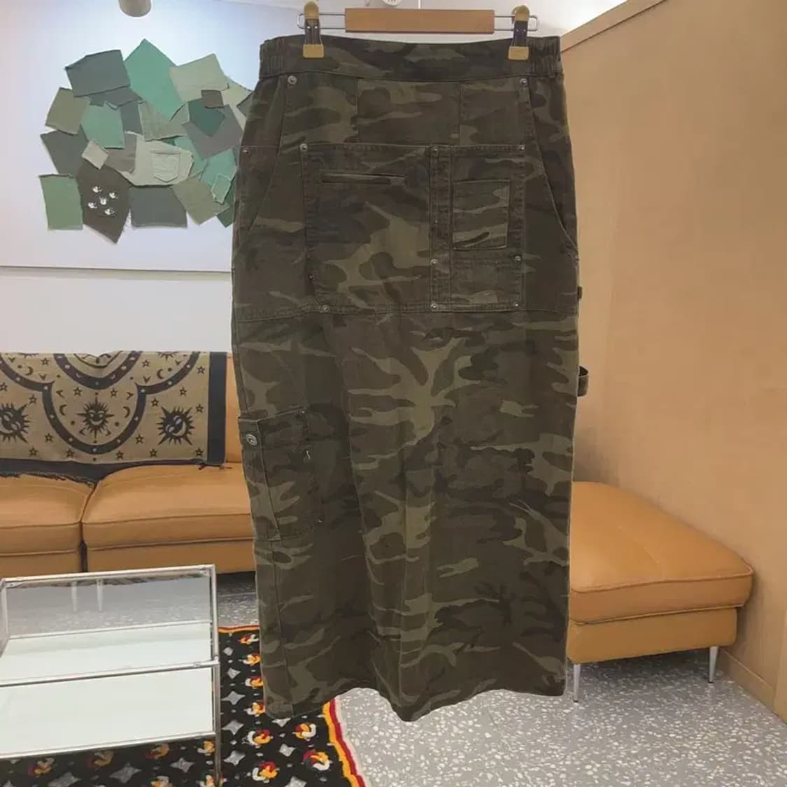 미스치프 카모플라주 스트릿 힙합 카고 스커트 M C07466 상품이미지4
