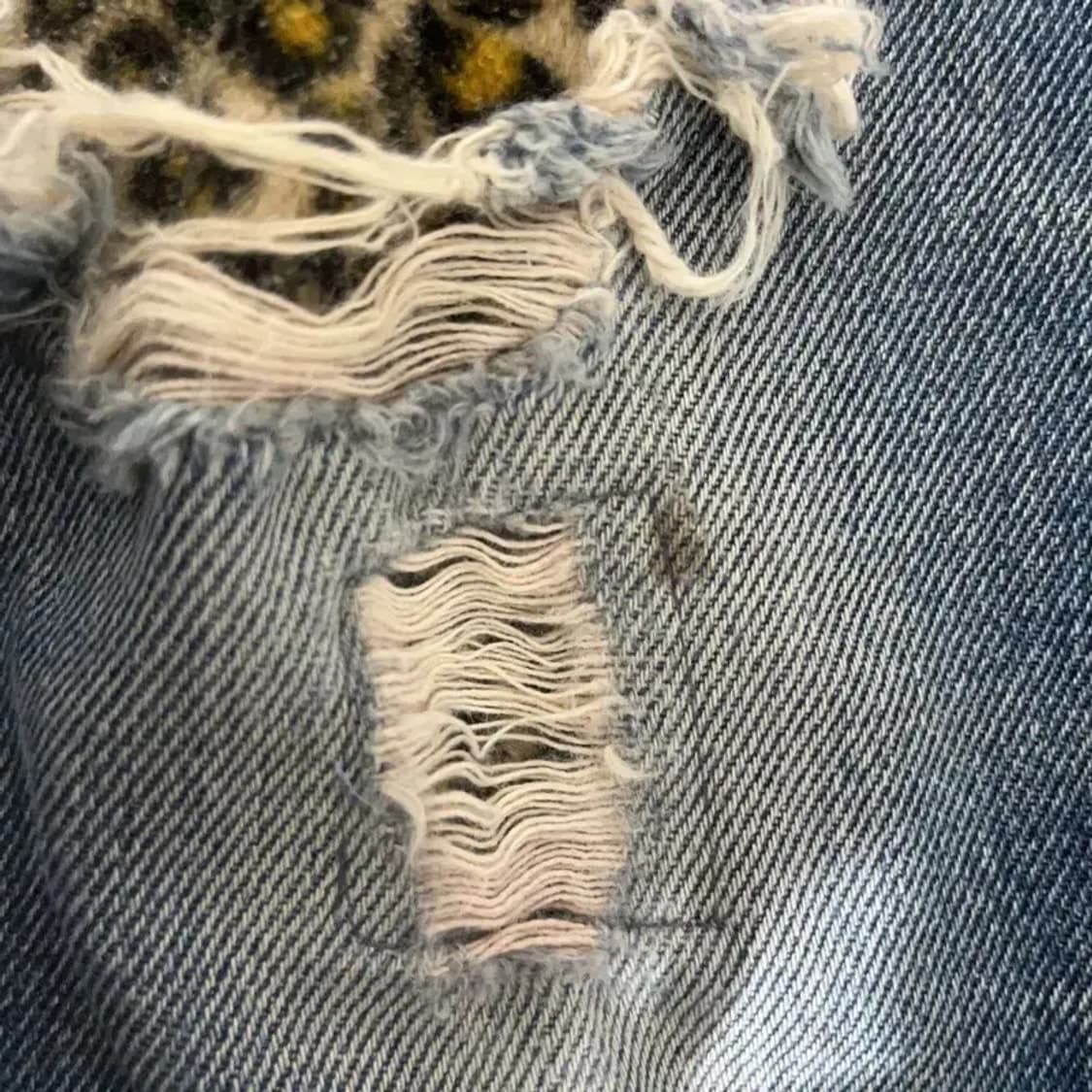 리바이스 희귀 갸루 레오파드 데미지 커스텀 데님팬츠 31인치 C07467 상품이미지8