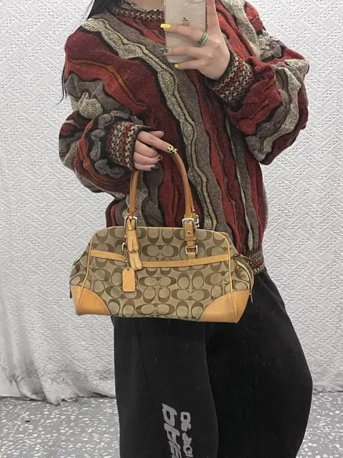 코치 빈티지 Y2K 토트백 숄더백 C07477 상품이미지1